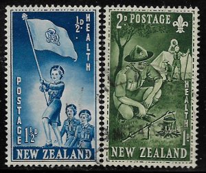 NEW ZEALAND, B42-B43, HINGED, SCOUTS