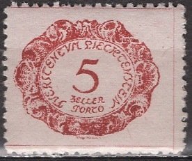 Liechtenstein; 1920: Sc. # J1: MNH Single Stamp