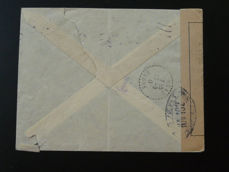 ww2 censor censored cover France 1941