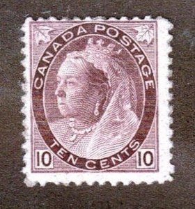 Canada  Scott  83 Queen Victoria Issue. 10 Cents. MNH. OG.    #02 CAN83
