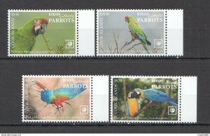 2019 !!! Sale Cook Islands Birds Parrots #2265-68 Michel 95 Euro Set ** Nw0412
