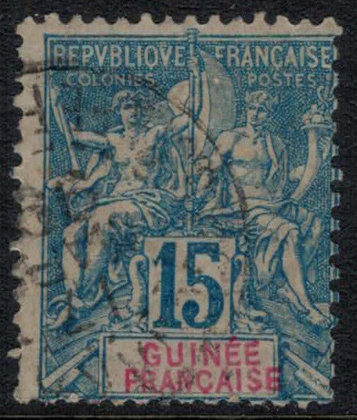 French Guinea #7  CV $8.00