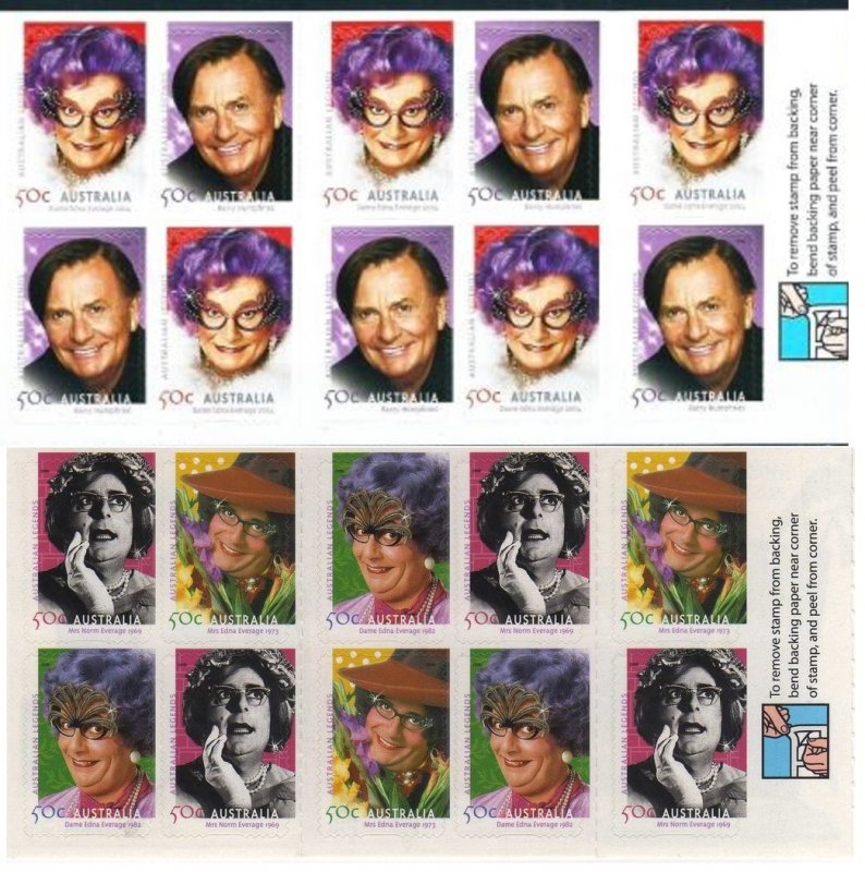 Australia 2006 MNH Booklet Stamps Scott 2483a Actor Barry Humphries Comedy