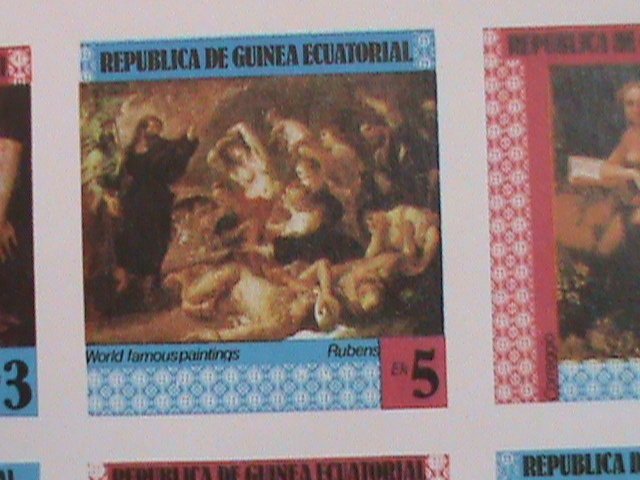 ​GUINEA EQUATORIAL STAMP- WORLD FAMOUS NUDE   PAINTING -MNH STAMP SHEET -RARE