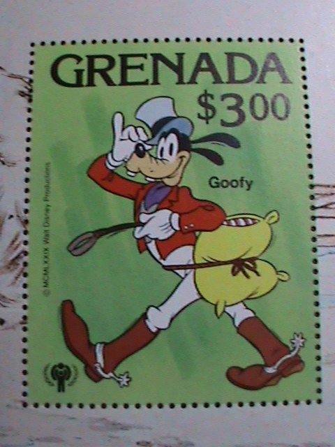 ​GRENADA STAMP- DISNEY CARTOON - GOOFY THE JOCKEY-MNH S/S SHEET VERY FINE