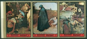 Manama 1972 Mi#961 Paintings by Pieter Breugel the Elder MUH