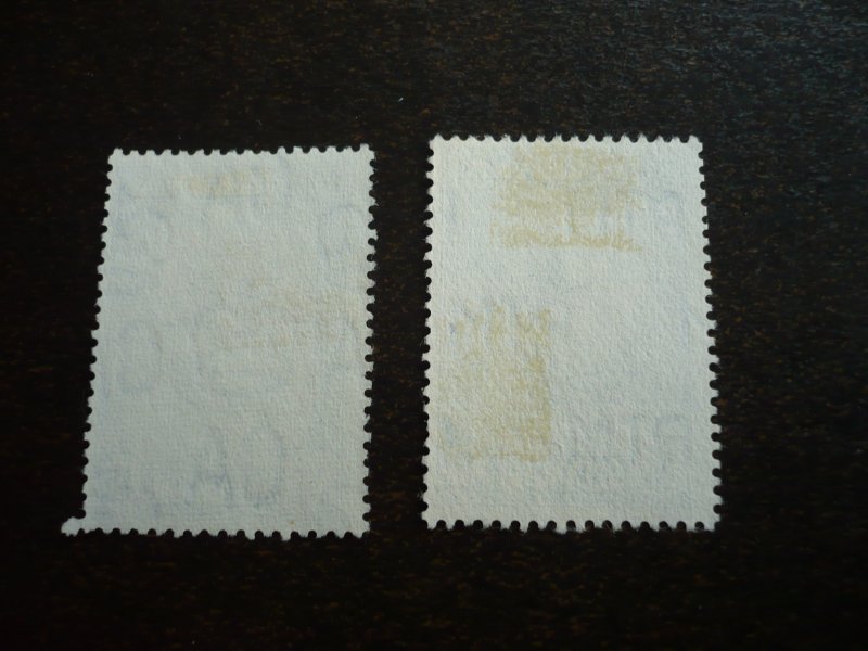 Stamps - Malay Fed State Selangor - Scott# 108,120 - Used Part Set of 2 Stamps