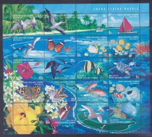 Cocos Islands 331 MNH 1999 Flora and Fauna Sheet of 20 Very Fine