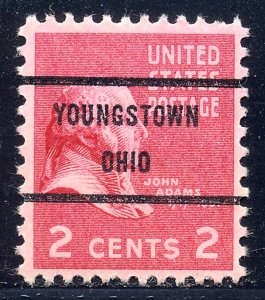 Youngstown OH, 806-71 Bureau Precancel, 2¢ J. Adams