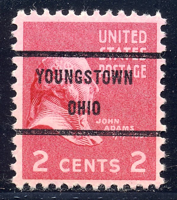 Youngstown OH, 806-71 Bureau Precancel, 2¢ J. Adams