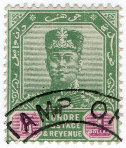 (I.B) Malaya States Revenue : Johore Duty $1
