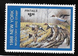 U.S. Scott #NY4 Mint NH $5.50 New York Duck Stamp 2018 CV $9.00