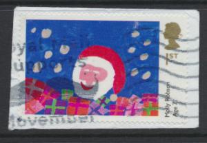 GB SG 3551  SC# 3247 Christmas 2013 Childrens Paintings 1st Class Used on piece 