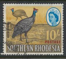 Southern Rhodesia  SG 104 SC# 107  Guinea Fowl Used spacefiller with creases ...