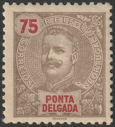 Ponta Delgada 1905 Sc 25 MH* some disturbed gum