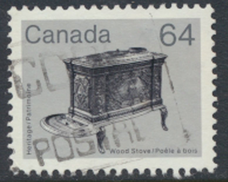 Canada  SG 1067 Used Woodstove Hertige    SC# 932   see scan 