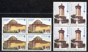 Greece Sc# 1255-1256 MNH Block/4 1978 Europa