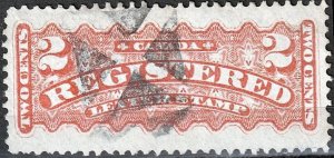 Canada Registered #F1 XF ,  Fancy Cancel  (179)