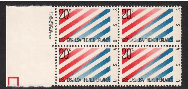 US # 2003 , USA / Netherlands , F-VF OG NH Copyright Block of 4 - I Combine S/H 