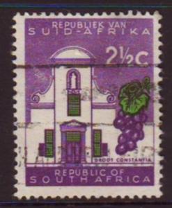 South Africa 1961 Sc#258,SG#230 2-1/2c Purple Grapes USED.