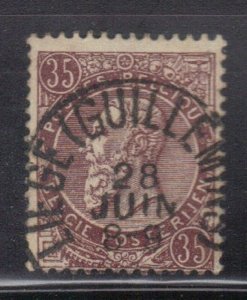 BELGIUM  SC #57 USED 35c 1896-91