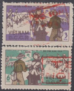 N. Viet Nam  MNH   Michel Dienstmarken  # 38-39