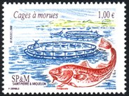 Scott #854 Fish Trap MNH