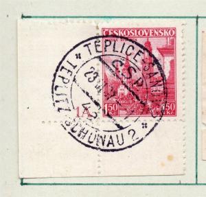 Czechoslovakia 1929 Early Issue Fine Used 1.50K. Postmark Piece 230272