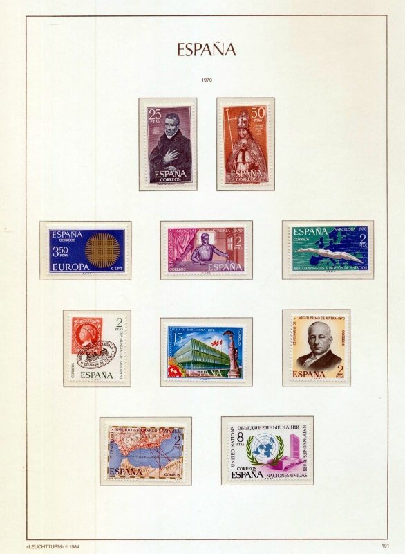 SPAIN 1968/70 Sport Art Castles MNH MH on 13 Pages(Apx110+Items)RK338