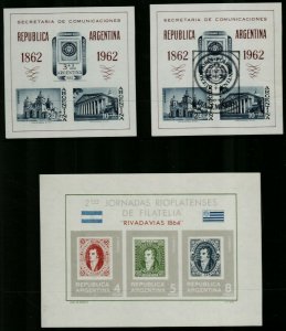 Latin America ad-hoc range of early and middle period sheetlets with a go Stamps