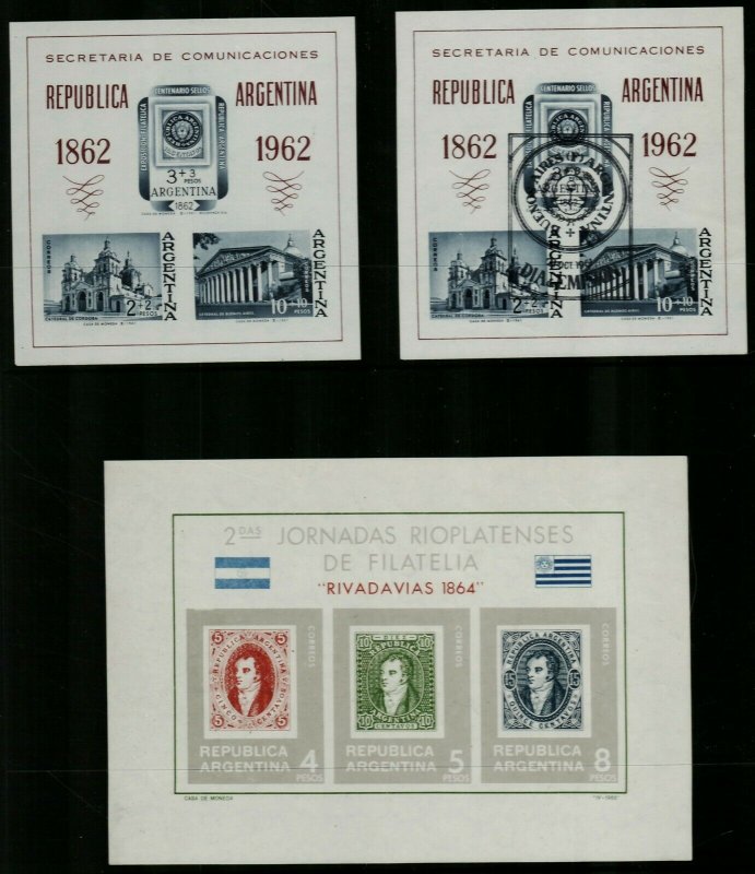 Latin America ad-hoc range of early and middle period sheetlets with a go Stamps