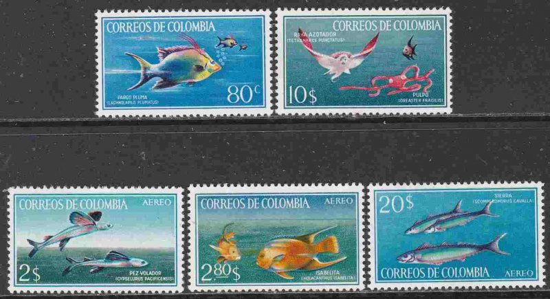 Colobimbia 760-61, C481-83 Fish