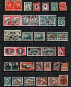 South Africa  25  diff  used and mint cat $ 58.00  lot collection