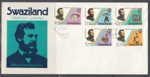 Swaziland 273-7 FDC - Telephone Centenary