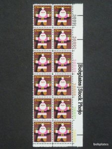 BOBPLATES #1800 Christmas Plate Block F-VF MNH ~ See Details for #s/Pos