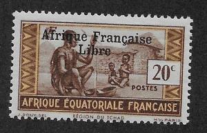 FRENCH EQUATORIAL AFRICA SC# 139  FVF/MOG  1941