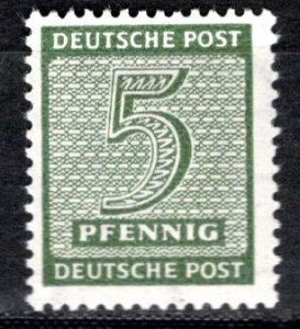 DDR under russian occupation Scott # 14N3, mint nh, var wmk