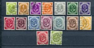 Germany 1949 Mi 123-138 Used CV 50 euro  3904