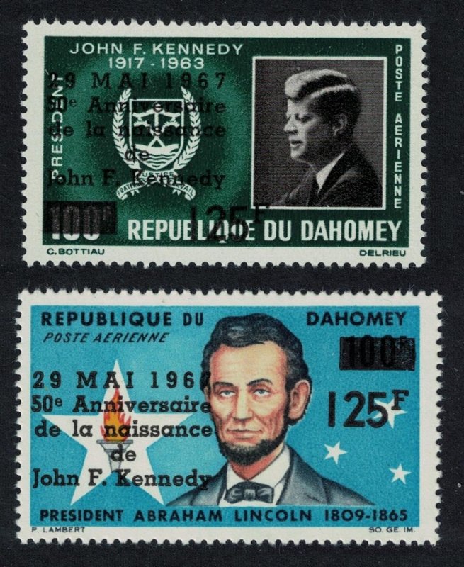 Dahomey President Kennedy 2v 1967 MNH SG#288-289 MI#313-314