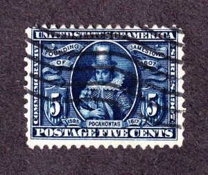 US 330 5c Jamestown Exposition Used VF SCV $32.50