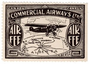 (I.B) Canada Private Air Mail : Commercial Airways Air Fee 