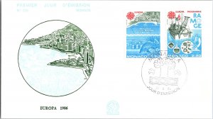 Monaco, Worldwide First Day Cover, Fish, Marine Life