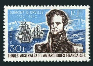 FSAT 30.MNH.Michel 39. Dumont d'Urville,French South Seas explorer,1968.