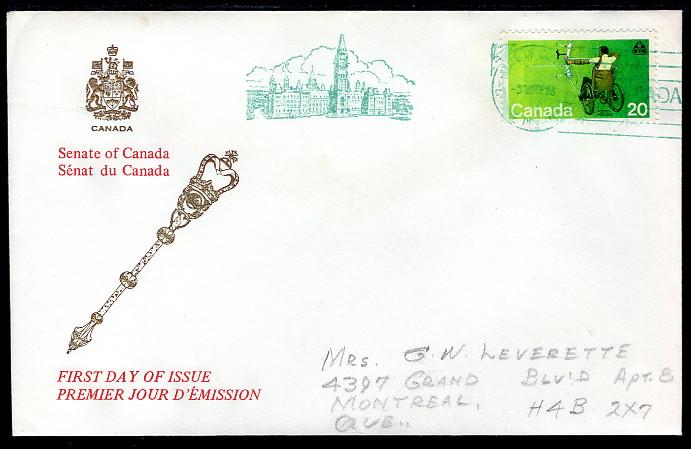 Canada 694 Senate Pencil FDC