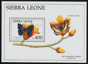 Sierra Leone 1405 MNH Butterfly, Flower