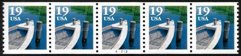 Sc 2529 19¢ Fishing Boat PNC/5, Plate #A1212, MNH