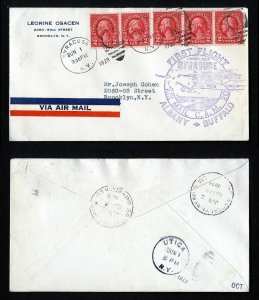 # 634 on CAM # 20 First Flight cover from Syracuse, NY to Utica, NY - 6-1-1928