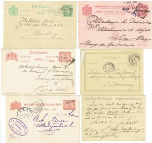NETHERLANDS - COLONIES Netherlands Indies: Useful group of 10 postal - 42586