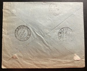 1924 Guagadougou Upper Volta Registered Cover To Triest Italy Sc#51