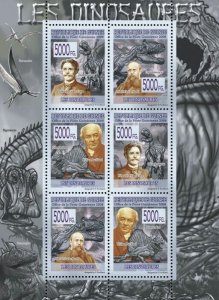 Guinea 2008 MNH - FAUNA- Dinosaurs. YT 3483-3488, Mi 5509-5514